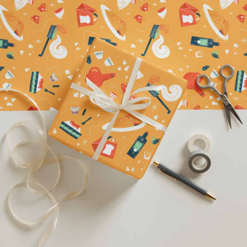 Custom Ethiopian Design Gift wrapping Paper.